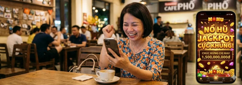 Tin nhắn xác nhận giao dịch rút tiền thành công khi chị Nguyễn Thị Mai trúng jackpot 1,5 tỷ VNĐ